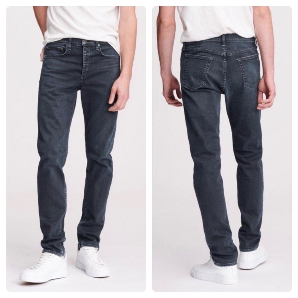 RAG & BONE Fit 2 Slim Denim Jeans In Minna Mens Size 34 Button Fly